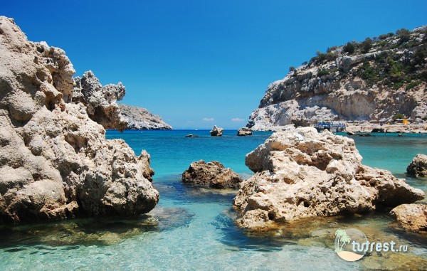 Температура моря на острове Родос, Греция